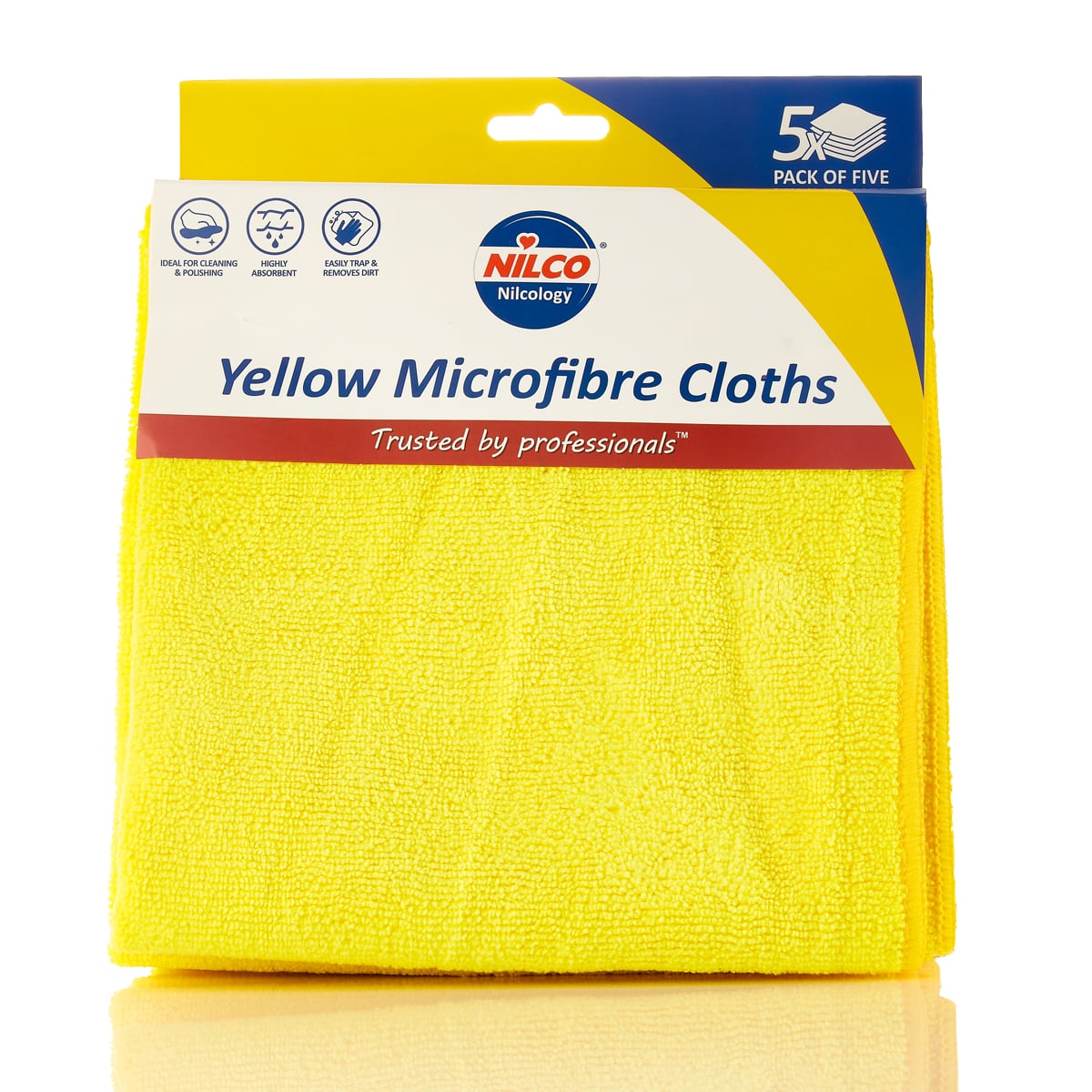 Nilco Microfibre Cloths Yellow